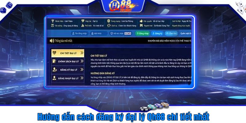 Hướng dẫn cách đăng ký đại lý Qh88 chi tiết nhất